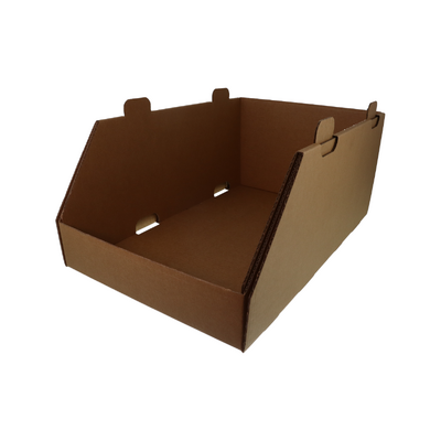 SUPER Strong 1EB Stackable Pick Bin & Part Box 29152 (Large) - Kraft Brown 