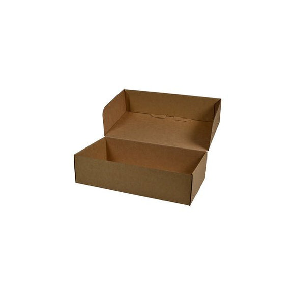 SAMPLE - E Flute - One Piece Double Wine Gift Box 23406 - Kraft Brown (insert sold separately - 700-23407) - ACP