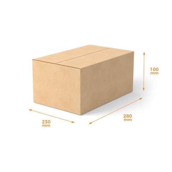 SAMPLE - RSC Shipping Carton C4 - 1C Kraft Brown Board (280 x 230 x 100mm) - ACP