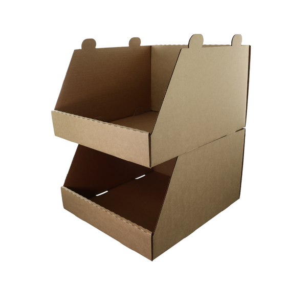 Corrugated Parts Bins  Shop Cardboard Shelf Bins