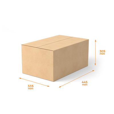 RSC FCN - Shipping Carton (Tape Bottom/Tape Top) - 1C Kraft Brown Board 
