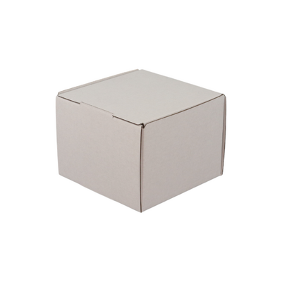  1 Donut & Cake One Piece Cardboard Box - White   