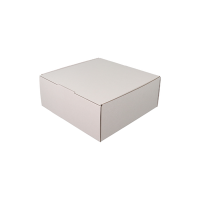 4 Donut & Cake One Piece Cardboard Box - White 