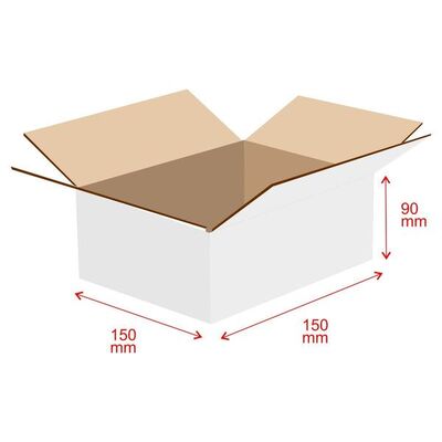 RSC CODE 112 - Shipping Carton (Tape Bottom/Tape Top) - 1C Kraft White Board (P/N273396)