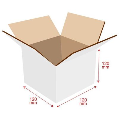 RSC MUG BOX - Shipping Carton (Tape Bottom/Tape Top) - 1C Kraft White Board (P/N273329)
