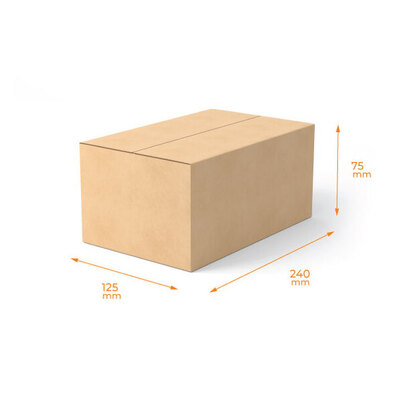 Cardboard RSC Shipping Carton 28715 (P/N295961) - Kraft Brown (MTO)