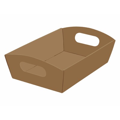 Mini Hamper Tray Brown Cardboard  [Value Buy] 