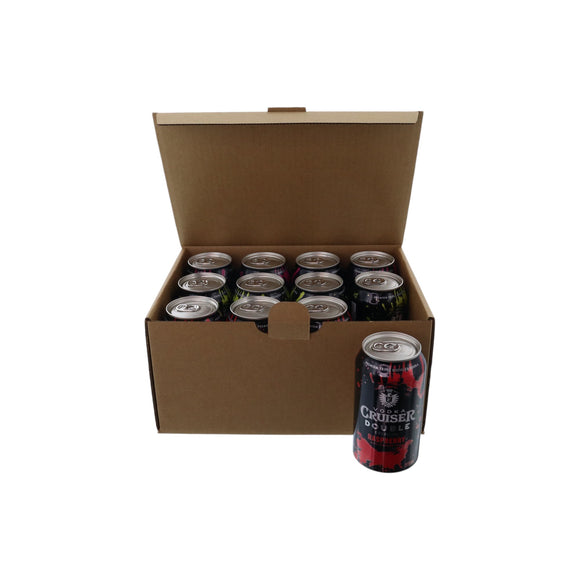 12 Pack 375ml Beer Can Mailing & Postage Box (Upright)