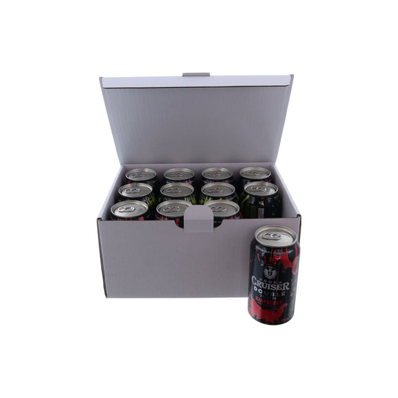 12 Pack 375ml Beer Can Mailing & Postage Box (Upright)