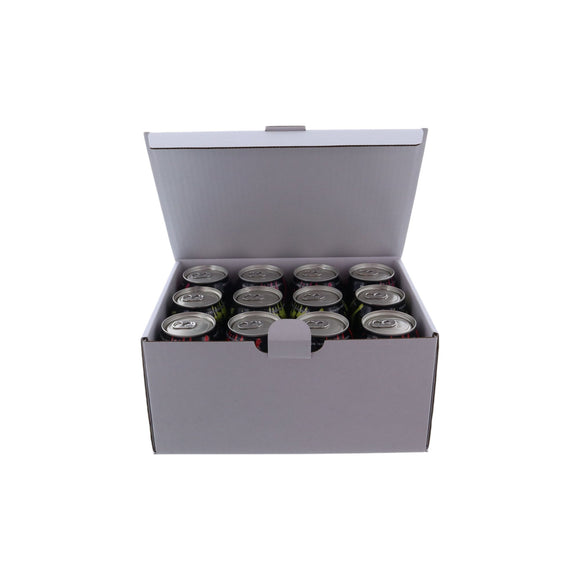 12 Pack 375ml Beer Can Mailing & Postage Box (Upright)