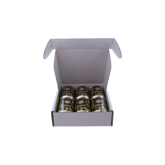 6 Pack 330ml Beer Can Mailing & Postage Box (Laydown)