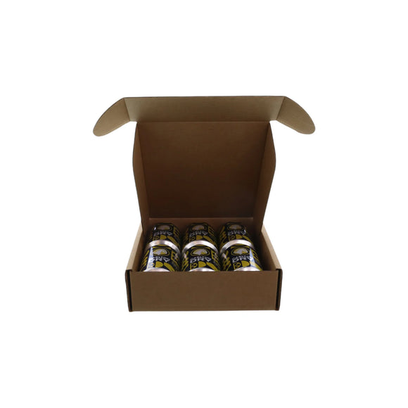 6 Pack 330ml Beer Can Mailing & Postage Box (Laydown)
