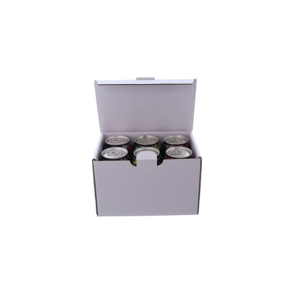 6 Pack 375ml Beer Can Mailing & Postage Box (Upright)