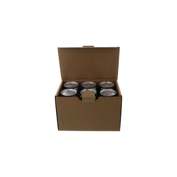 6 Pack 375ml Beer Can Mailing & Postage Box (Upright)
