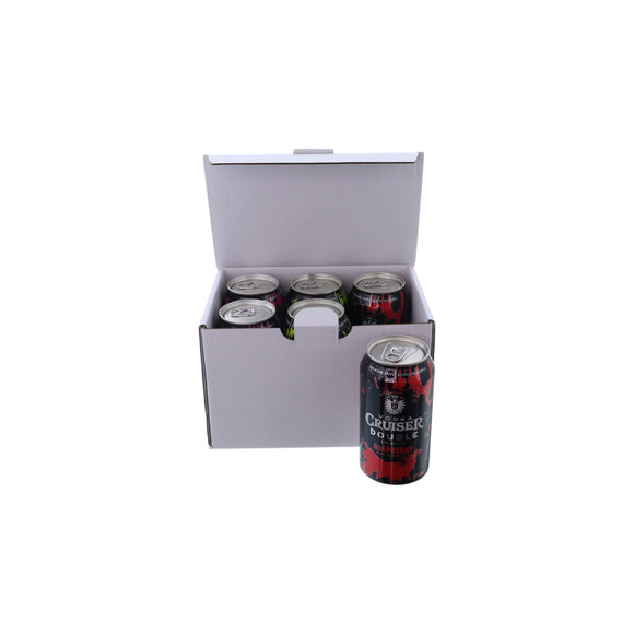 6 Pack 375ml Beer Can Mailing & Postage Box (Upright)