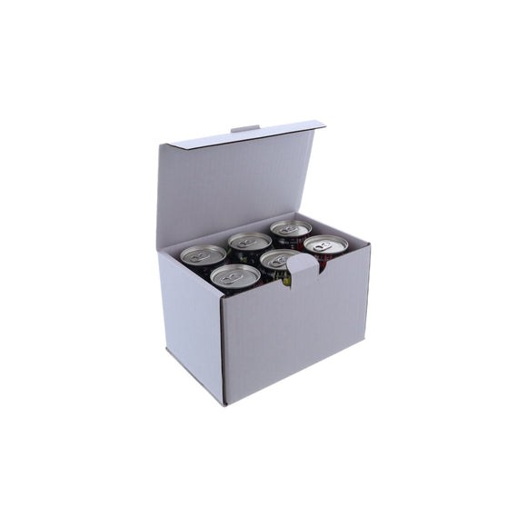 6 Pack 375ml Beer Can Mailing & Postage Box (Upright)