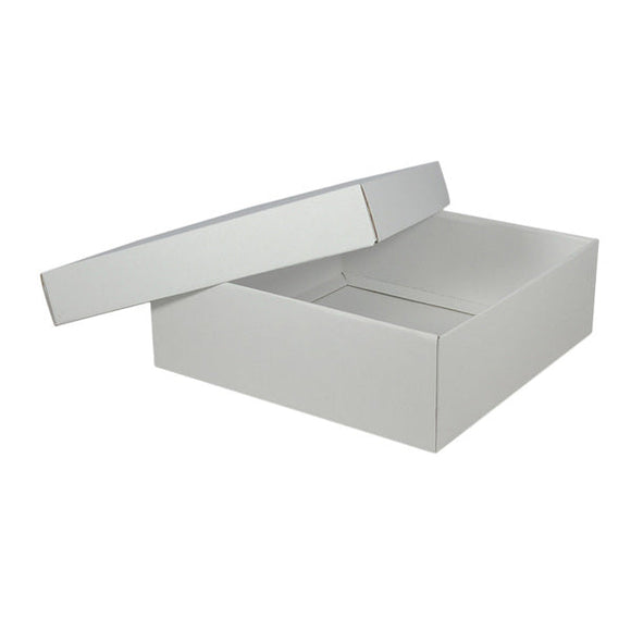 Two Piece 300mm Square Cardboard Gift Box - 100mm High