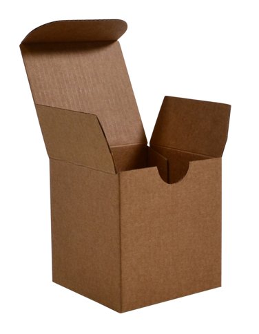 Candle Small 1 Oxford/Cambridge Jar Pack Upright with Insert - Kraft Brown (MTO) - ACP