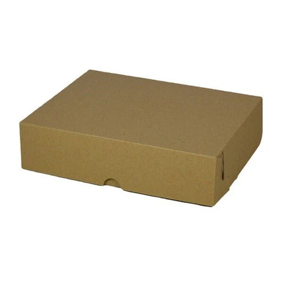 SAMPLE - E Flute - Cardboard Cake Box 27729 - Kraft Brown