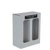 One Piece Two White Wine Glass Gift Box 19285 - ACP