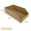 Pick Bin Box & Part Box 17973 (One Piece Self Locking Cardboard Storage Box) - ACP