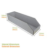 Pick Bin Box & Part Box 17975 (One Piece Self Locking Cardboard Storage Box) - ACP