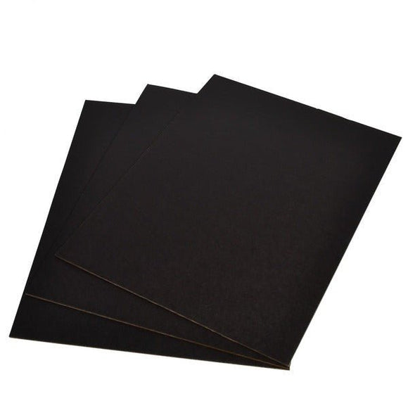 SAMPLE A2 Cardboard Sheet (420mm x 594mm x 1.5mm) - Kraft Black - ACP