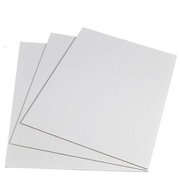 SAMPLE A2 Cardboard Sheet (420mm x 594mm x 1.5mm) - Kraft White - ACP