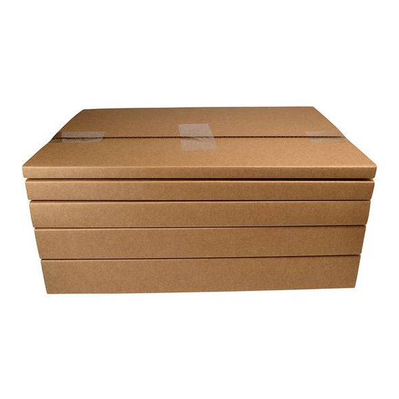 SAMPLE - B FLUTE - A1 Multi Crease Box (1 Box 5 Heights 10/20/30/40/50mm) - Kraft Brown - ACP
