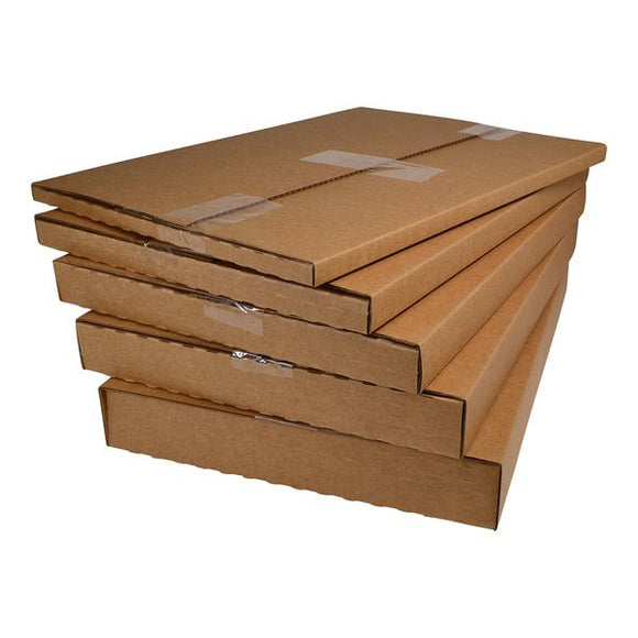 SAMPLE - B FLUTE - A1 Multi Crease Box (1 Box 5 Heights 10/20/30/40/50mm) - Kraft Brown - ACP