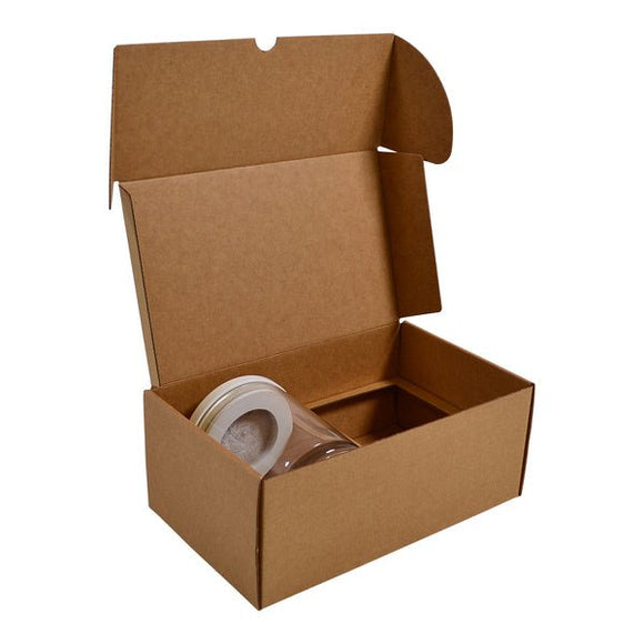 SAMPLE - Candle 2 Oxford/Cambridge Jar Pack Extra Large Wood with Insert - Kraft Brown - ACP