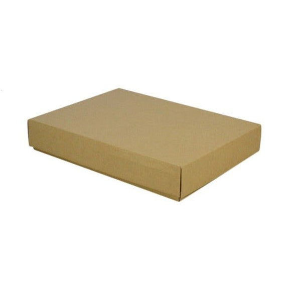 SAMPLE - E Flute - A4 Cardboard Gift Box (Base & Lid) - 50mm High - Kraft Brown - ACP