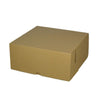SAMPLE - E Flute - Cardboard Cake Box 11 x 11 x 5 inches - Kraft Brown - ACP