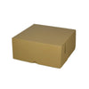 SAMPLE - E Flute - Cardboard Cake Box 9 x 9 x 4 inches - Kraft Brown - ACP