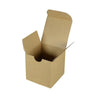 SAMPLE - E Flute - Cardboard Candle Box/Jam Box (100mm Cube) - Kraft Brown - ACP