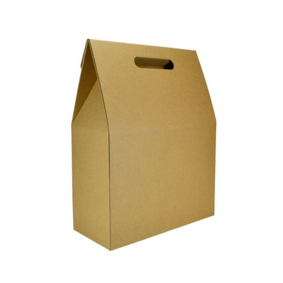 SAMPLE - E Flute - Gable Top Hamper Box 19265 - Kraft Brown - ACP