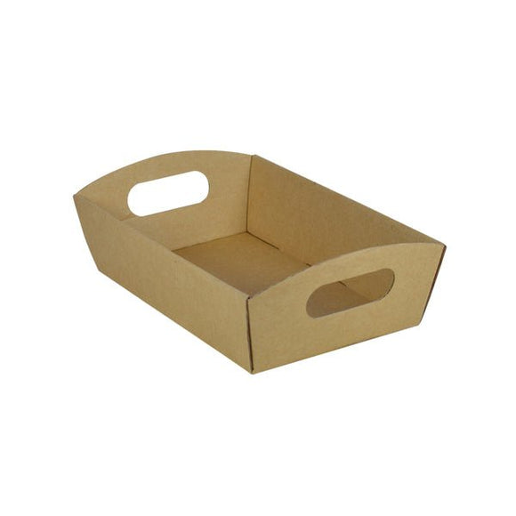 SAMPLE - E Flute - Mini Cardboard Hamper Tray - Kraft Brown - ACP
