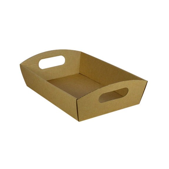 SAMPLE - E Flute - Small Cardboard Hamper Tray - Kraft Brown - ACP