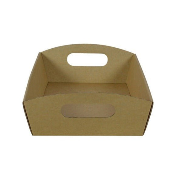 SAMPLE - E Flute - Small Cardboard Hamper Tray - Kraft Brown - ACP