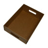 SAMPLE - E Flute - Small Gourmet Hamper Display Tray With Hand Holds 25163 - Kraft Brown (Outer Box Sold Separately) - ACP