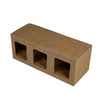 SAMPLE - E Flute - Three Window Gift Box 22803 - Kraft Brown - ACP