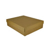 SAMPLE - E Flute - Two Piece Rectangle Cardboard Gift Box 19284 (Base & Lid) - Kraft Brown - ACP