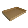 SAMPLE - Large Cardboard Self Locking Food Tray - Kraft Brown - ACP