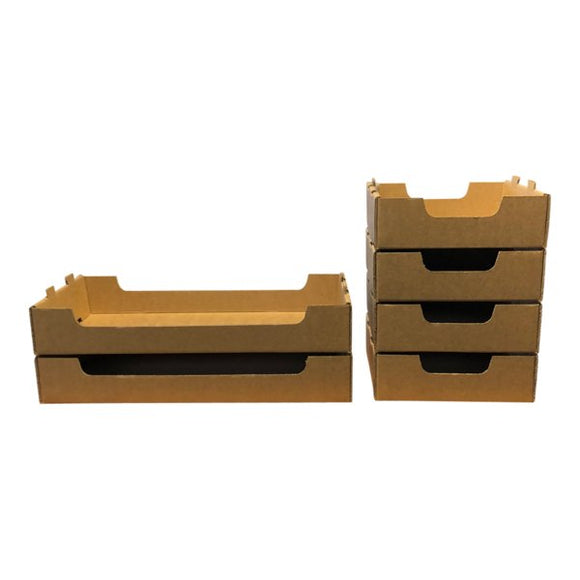 SAMPLE - Medium Heavy Duty Stackable Cardboard Catering and Storage Tr ...