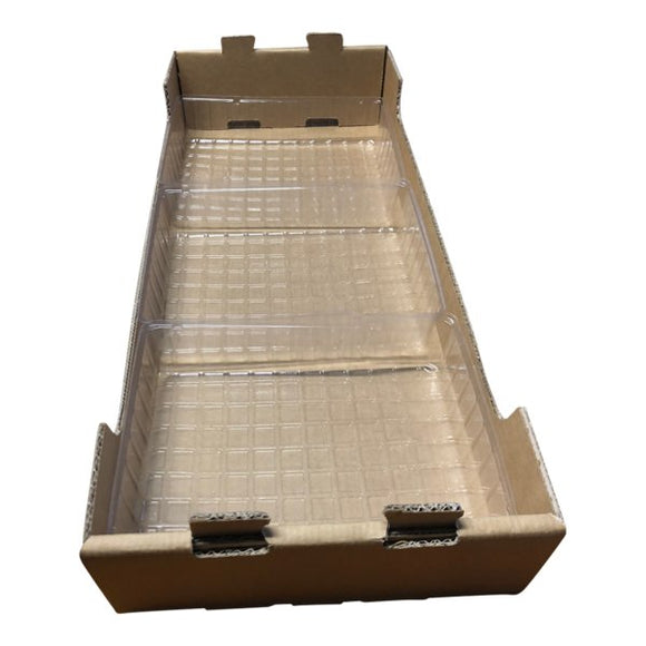 SAMPLE - Medium Heavy Duty Stackable Cardboard Catering and Storage Tr ...