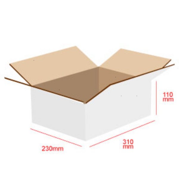SAMPLE RSC Shipping Carton 304162 3BW Kraft White Board – Australian ...