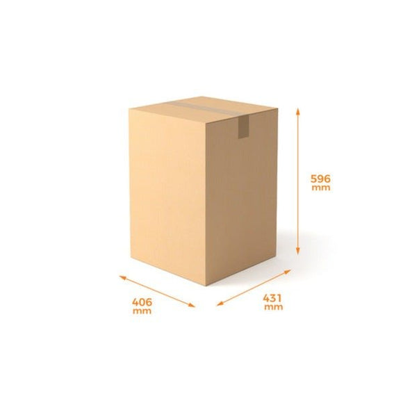 SAMPLE - RSC Shipping Carton Standard Removal - 1C Kraft Brown Board (431 x 406 x 596mm) - ACP