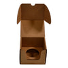 SAMPLE - Small Candle Plain Glass 1 Oxford/Cambridge Jar Pack with Insert - Kraft Brown - ACP