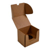 SAMPLE - Small Candle Plain Glass 1 Oxford/Cambridge Jar Pack with Insert - Kraft Brown - ACP