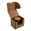 SAMPLE - Small Candle Plain Glass 1 Oxford/Cambridge Jar Pack with Insert - Kraft Brown - ACP